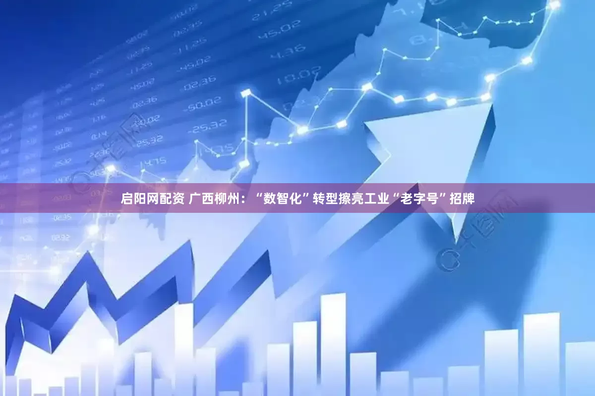 启阳网配资 广西柳州：“数智化”转型擦亮工业“老字号”招牌